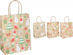 Pungă cadou M Crăciun 21 × 27 × 11 cm