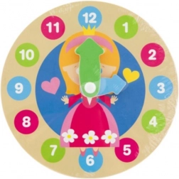 primul meu ceas din lemn prințesă 14 cm