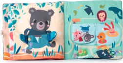 Lilliputiens - cărțulie textilă Învățăm să îmbrăcăm cățelul Jules