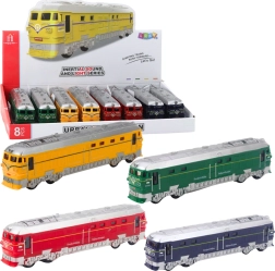 Trenuleț jucărie cu baterii, cu lumini și sunete realiste