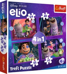 Puzzle Trefl Elio misiuni extraterestre 4 în 1 (35, 48, 54, 70 piese)