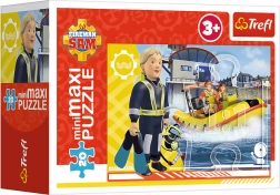 puzzle 20 miniMAXI POMPIERUL SAM, 20 piese, eroul Sam, 3+, Trefl