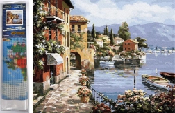 Pictură diamantată la malul mării 30x40cm