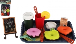 set de ceai și bucătărie pentru copii cu alimente pe tavă