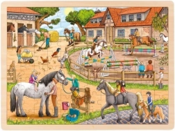 Puzzle Goki 96 piese Centrul ecvestru