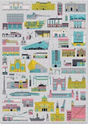 Puzzle cu Clădiri 500 Piese de la Cloudberries