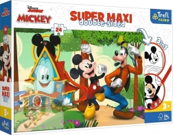 Puzzle Super Maxi 24 piese Căsuța veselă și prietenii MICKEY