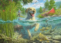 Puzzle Schmidt Labrador la pescuit 1000 piese