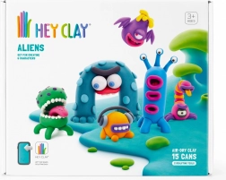 hey clay aliens – set creativ de plastilină pentru copii