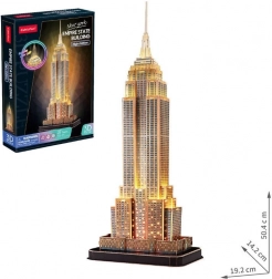 Puzzle 3D luminos Empire State Building ediția de noapte 37 piese