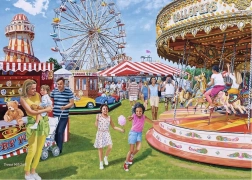Puzzle Ravensburger Vintage Fairground Fun, 1000 piese