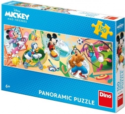 Puzzle panoramic DISNEY Mickey și prietenii – sport, 150 piese