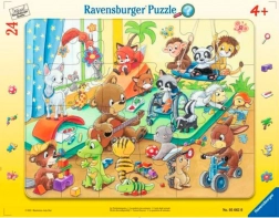 RAVENSBURGER Puzzle Grădinița animalelor 24 piese