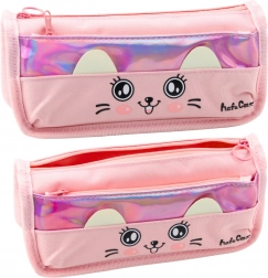 Penar școlar cu motiv pisică roz