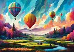 Puzzle ART PUZZLE Valea viselor 260 piese