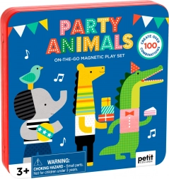 Cărticică magnetică Petrecerea animalelor PETIT COLLAGE