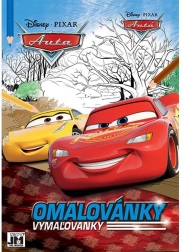 Carte de colorat A4 cu mașini din filmul Cars