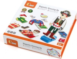 VIGA joc magnetic de îmbrăcat din lemn – băiat, 8 personaje