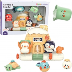 Set interactiv de baie pentru bebeluși – animale marine