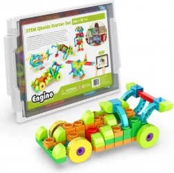 Engino STEM Qboidz set de pornire – set de construcție pentru copii (1175 piese)