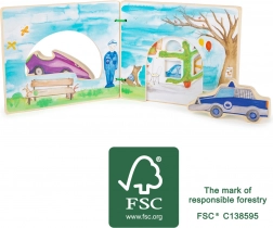 Carte Interactivă din Lemn Poliție Small Foot