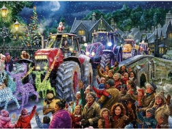 Puzzle Crăciun la fermă 1000 piese GIBSONS