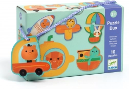 DJECO Eduludo Puzzle Duo - Mijloace de transport
