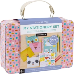 Petit Collage valiză creativă – set de corespondență cu animăluțe