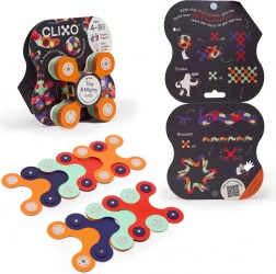 CLIXO Tiny & Mighty Space – set magnetic 9 piese, fosforescent în întuneric