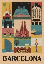 Puzzle 1000 piese Style in the City Barcelona – cutie compactă