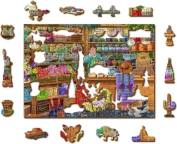Puzzle din lemn Aventuri Dulci 2 la 1 200 de piese