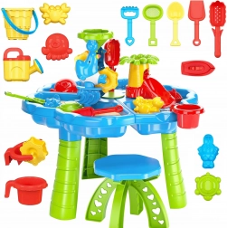 Masa cu apă Woopie 2în1 loc de joacă cu nisip și scaun parc acvatic cu delfin