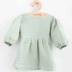 Rochițe muselin pentru bebeluși NEW BABY Comfort clothes salvie