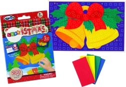 Mozaică festivă colorată DIY clopoțel