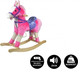 Unicorn legănător din pluș 71 cm cu sunete și mișcare – Roz