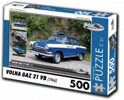 Puzzle RETRO-AUTA Volha Gaz 21 VB 1966, 500 piese