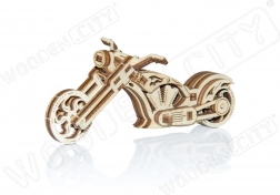 Puzzle 3D din lemn motocicletă CHOPPER – mini model, 22 piese