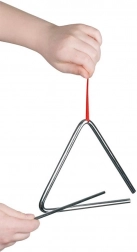 Triunghi muzical mare din metal