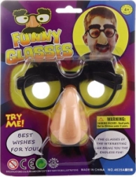 Ochelari de carnaval cu nas și mustață
