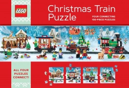 Puzzle de Crăciun tren LEGO 4×100 piese