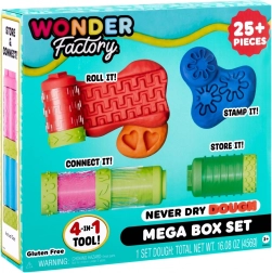 Set Mega Cutie Refillabilă Never Dry Dough de la Wonder Factory