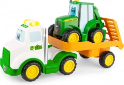 Tractor Johnny cu Remorcă pentru Copii - John Deere