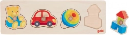 Puzzle din lemn cu piese de introdus Jucăriile mele Goki