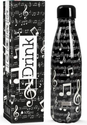 Termosă neagră Music 500 ml