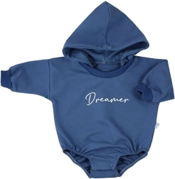 Body trening pentru bebeluși cu glugă Koala Dreamer – bej – Albastru (EAN 37489)