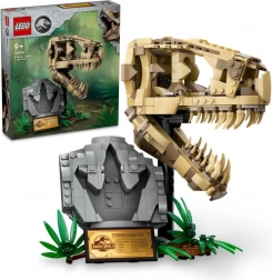 lego jurassic world 76964 – craniu de tiranozaur pentru expunere