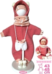 Llorens hăinuțe pentru păpușă New Born 43–45 cm, set din 5 piese