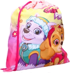Sac pentru copii cu șnur pe spate Patrula Cățelușilor cu Skye și Everest