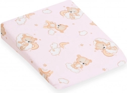 Husă pentru pernă triunghiulară pentru copii 30×37 cm ursuleț roz