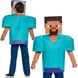 Costum pentru copii STEVE din MINECRAFT pentru băieți 127–136 cm (7–8 ani)
